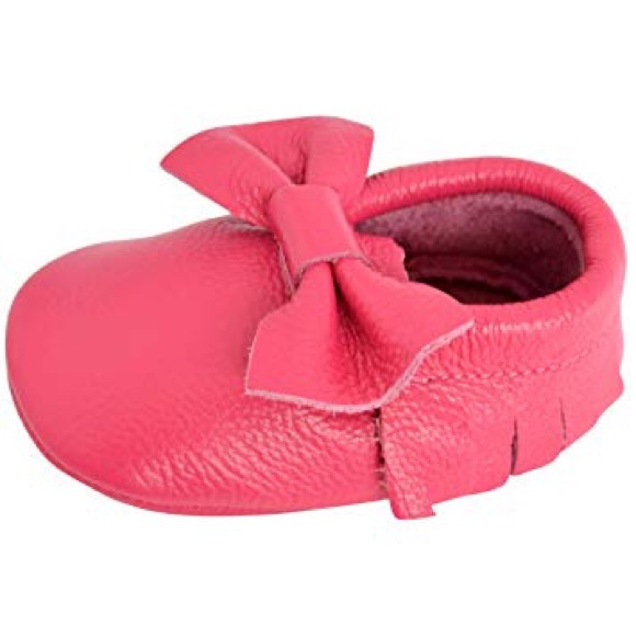 red baby moccasins
